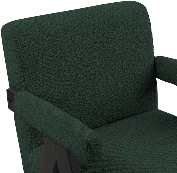 Woodloch Green Boucle Fabric Accent Chair 481Green Meridian Furniture