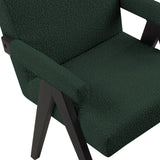 Woodloch Green Boucle Fabric Accent Chair 481Green Meridian Furniture