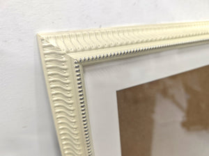 English Elm 18x24 Solid Wood Picture Frame with Replaceable Canvas, Acrylic Glass, Sturdy Backboard for Elegant Wall Decor White T3976P383243