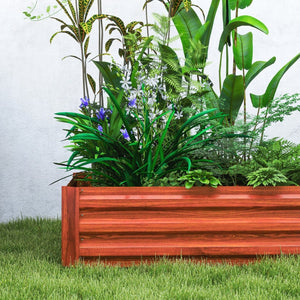 English Elm Metal Galvanized Steel Raised Garden Beds Set of Two for Vegetables Herbs Outdoor T3971P423902