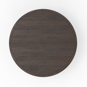 English Elm Gorman Round Walnut Dining Game Table Reversible Top Scandinavian Angled Legs B050P412221