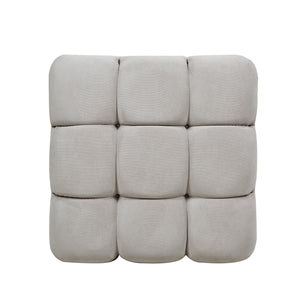 English Elm Jennifer Taylor Home - Marcel 36" Bubble Modular Cocktail Ottoman with Bouclé Upholstery, Low 15" Seat, Luxe Foam Support Gray B2719P238414