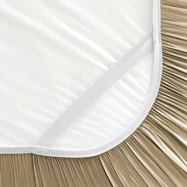 English Elm Thread™ Split King Adjustable Base Bamboo Rayon Sheet Set Cooling Soft Hypoallergenic Khaki B337P356765