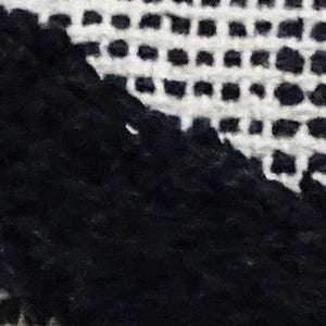 Homeroots 20" X 20" Black And White Chevron Textural Cotton Blend Throw Pillow   482216