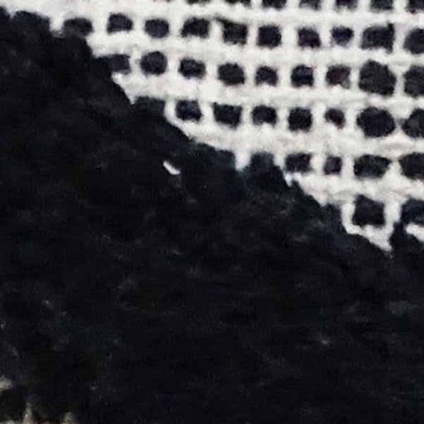 Homeroots 20" X 20" Black And White Chevron Textural Cotton Blend Throw Pillow   482216