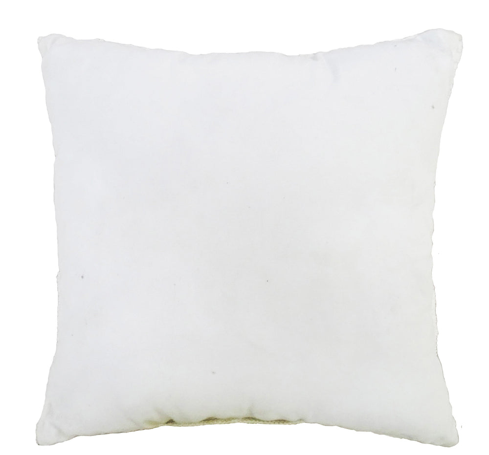 Homeroots 18" X 18" White Zippered Ribbed Indoor Outdoor Throw Pillow   482221
