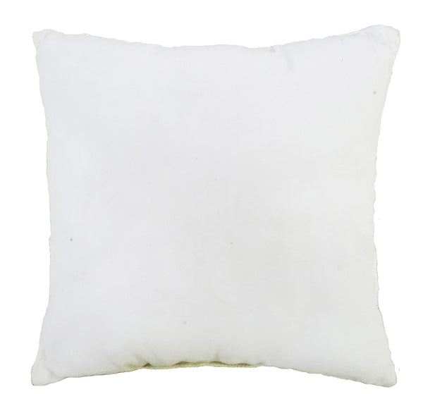 Homeroots 18" X 18" White Zippered Ribbed Indoor Outdoor Throw Pillow   482221
