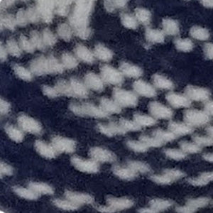 Homeroots 20" X 20" Navy And White Striped Textural Throw Pillow With Pom Poms   482224