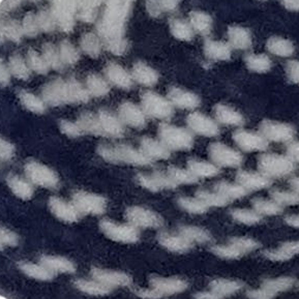 Homeroots 20" X 20" Navy And White Striped Textural Throw Pillow With Pom Poms   482224