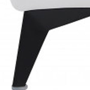 Homeroots 41" White Italian Leather Power Recliner Chair White  482250