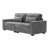 Christopher Knight Home® - Noble House - - 79.5" Modern Fabric Sofa With Plush Cushions, Sleek Arm Design, And Sturdy Solid Wood Frame – Comfortable Seating For Living Room, Bedroom, Or Office Lounge