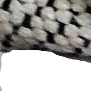 Homeroots 22" X 22" White And Black Zippered Cotton Blend Ribbed Throw Pillow With Tassels   482274