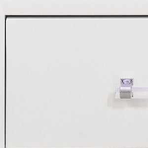 Homeroots 24" White Two Drawer Nightstand   482398