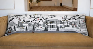 Homeroots 14" X 45" Cream Hometown Pride Wool Lumbar Throw Pillow   482437