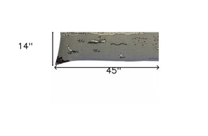 Homeroots 14" X 45" Cream Hometown Pride Wool Lumbar Throw Pillow   482445