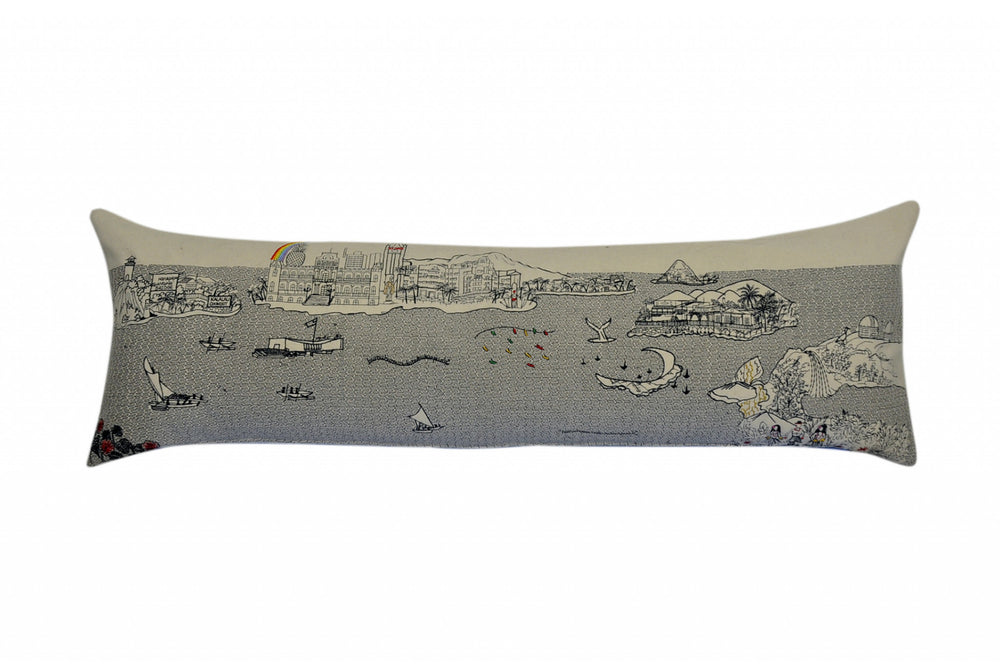 Homeroots 14" X 45" Cream Hometown Pride Wool Lumbar Throw Pillow   482445