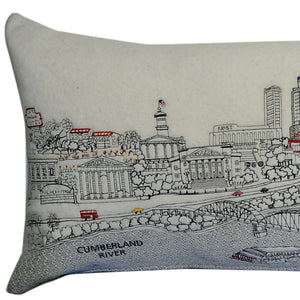 HomeRoots 46" Nashville Daylight Skyline Lumbar Pillow – Elegant Decorative Cushion for Cozy Homes & Gifts 482453