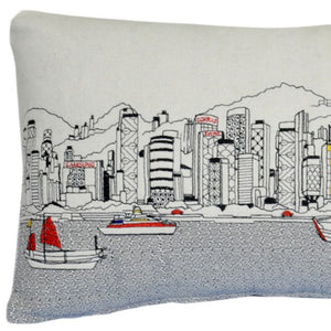 Homeroots 14" X 24" Cream Hometown Pride Wool Lumbar Throw Pillow   482491