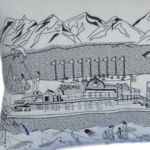 Homeroots 14" X 24" Cream Hometown Pride Wool Lumbar Throw Pillow   482493