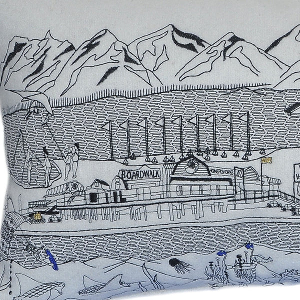 Homeroots 14" X 24" Cream Hometown Pride Wool Lumbar Throw Pillow   482493