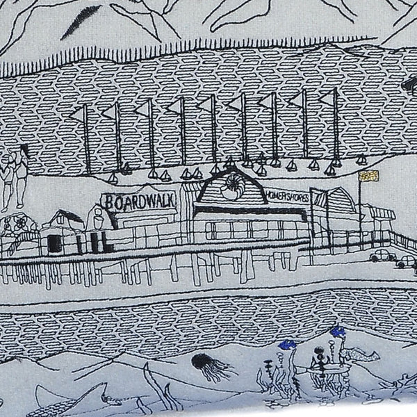 Homeroots 14" X 24" Cream Hometown Pride Wool Lumbar Throw Pillow   482493