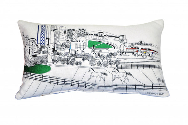 Homeroots 14" X 24" Cream Hometown Pride Wool Lumbar Throw Pillow   482497