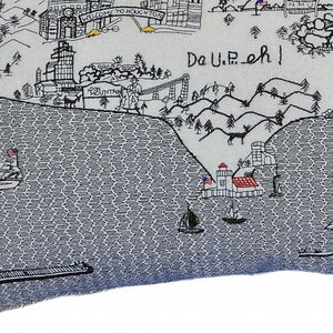 Homeroots 14" X 24" Cream Hometown Pride Wool Lumbar Throw Pillow   482505