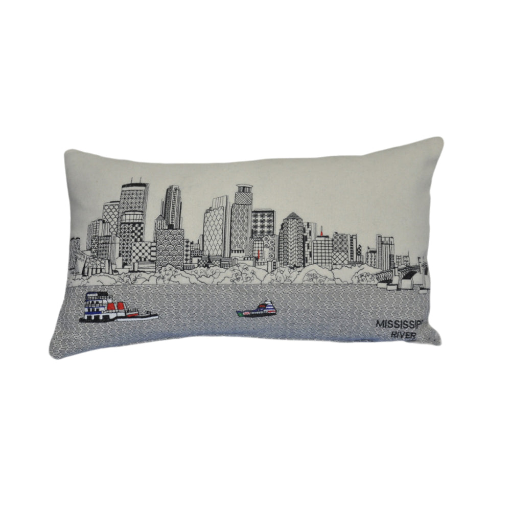 Homeroots 14" X 24" Cream Hometown Pride Wool Lumbar Throw Pillow   482507