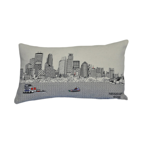 Homeroots 14" X 24" Cream Hometown Pride Wool Lumbar Throw Pillow   482507