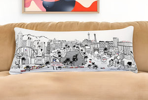 Homeroots 14" X 35" Cream Hometown Pride Wool Lumbar Throw Pillow   482570