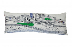 Homeroots 14" X 35" Cream Hometown Pride Wool Lumbar Throw Pillow   482572