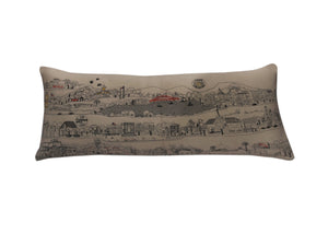 Homeroots 14" X 35" Cream Hometown Pride Wool Lumbar Throw Pillow   482576