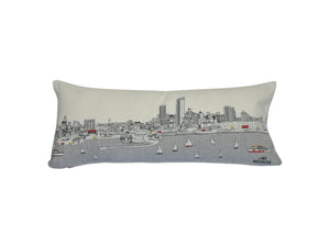 Homeroots 14" X 35" Cream Hometown Pride Wool Lumbar Throw Pillow   482586