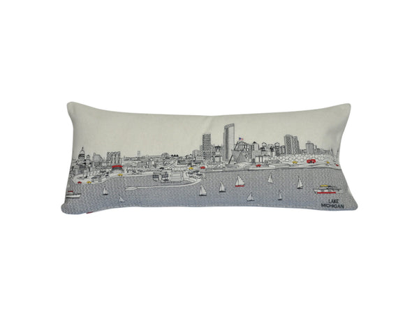 Homeroots 14" X 35" Cream Hometown Pride Wool Lumbar Throw Pillow   482586