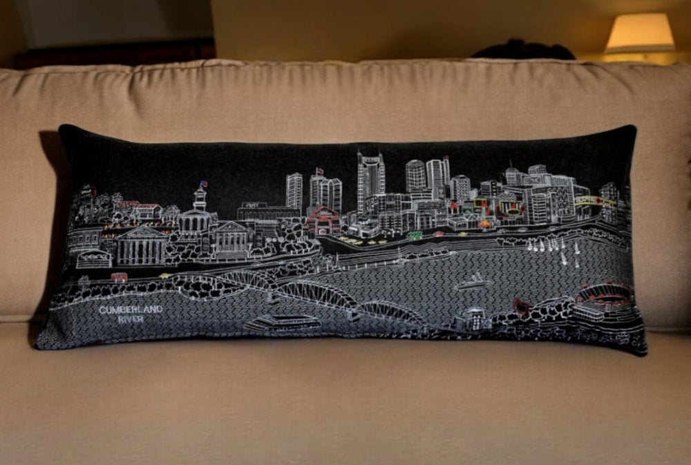 HomeRoots 14" Urban Charm Black Gray White Wool Lumbar Throw Pillow for Stylish Support & Cozy Decor 482589