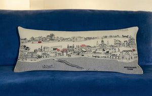 Homeroots 14" X 35" Cream Hometown Pride Wool Lumbar Throw Pillow   482592