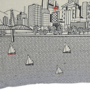 Homeroots 14" X 35" Cream Hometown Pride Wool Lumbar Throw Pillow   482604