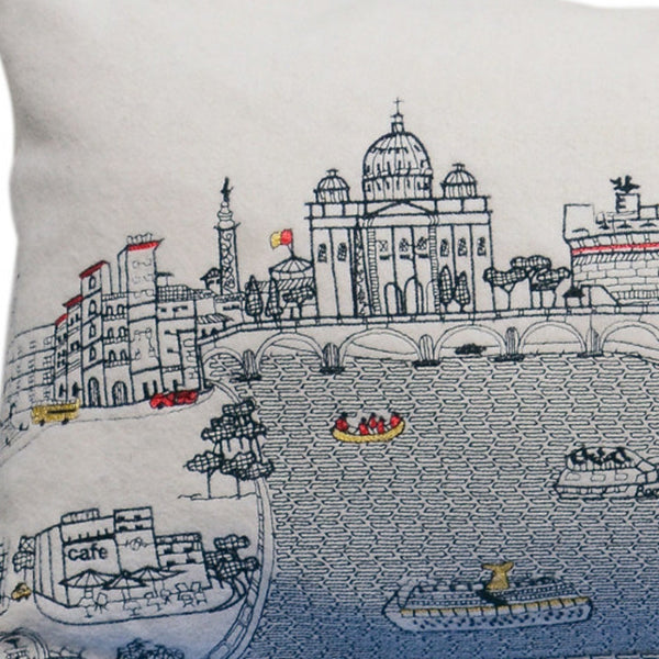 Homeroots 14" X 35" Cream Hometown Pride Wool Lumbar Throw Pillow   482606