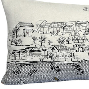 Homeroots 14" X 35" Cream Hometown Pride Wool Lumbar Throw Pillow   482615