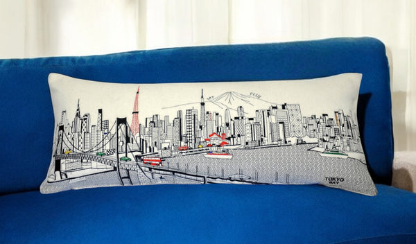 Homeroots 14" X 35" Cream Hometown Pride Wool Lumbar Throw Pillow   482619