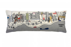 Homeroots 14" X 35" Cream Hometown Pride Wool Lumbar Throw Pillow   482621