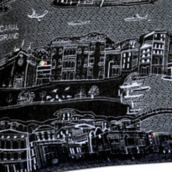 Homeroots 14" X 35" Black Gray And White Hometown Pride Wool Lumbar Throw Pillow   482624