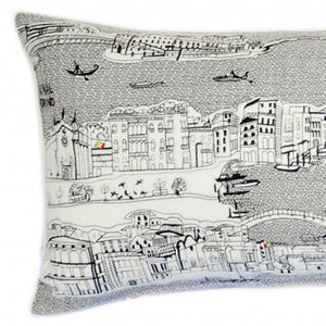 Homeroots 14" X 35" Cream Hometown Pride Wool Lumbar Throw Pillow   482625