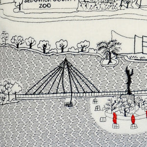 Homeroots 14" X 35" Cream Hometown Pride Wool Lumbar Throw Pillow   482629