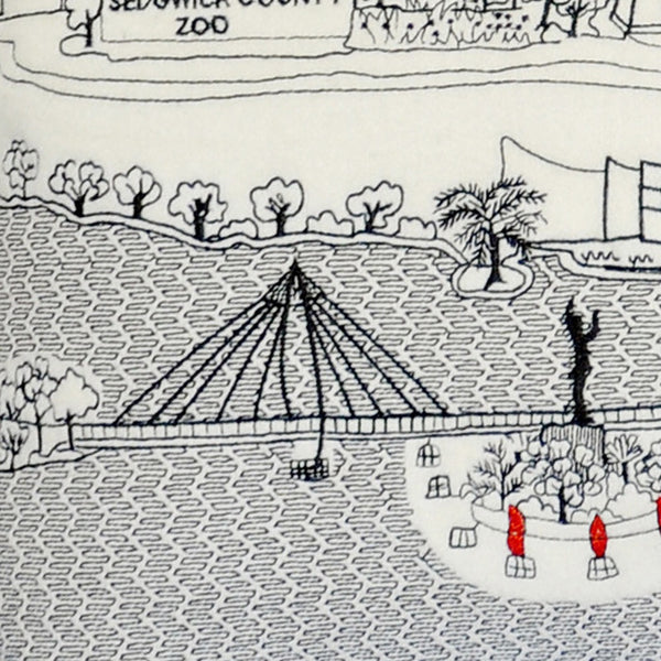 Homeroots 14" X 35" Cream Hometown Pride Wool Lumbar Throw Pillow   482629