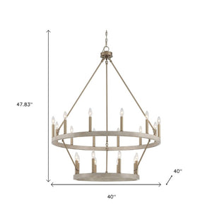 Brass Dimmable Multi-light Chandelier Elegant Metal Fixture for Dining or Entryway