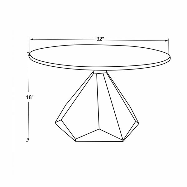Homeroots 32" Brown And White Solid Wood And Marble Geo Coffee Table   482664