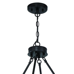 Black Metal Twelve Light Dimmable Chandelier for Elegant Dining and Living Rooms
