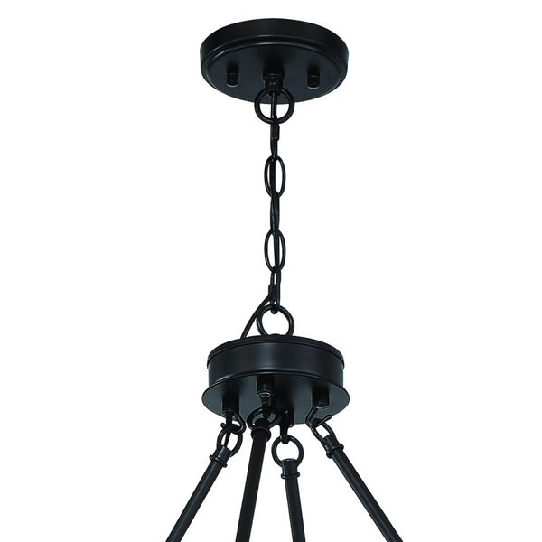 Black Metal Twelve Light Dimmable Chandelier for Elegant Dining and Living Rooms