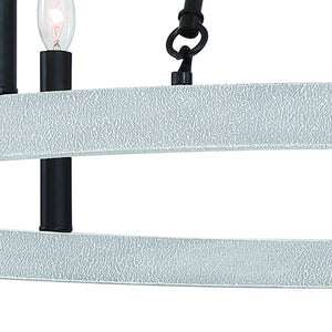 Black Metal Twelve Light Dimmable Chandelier for Elegant Dining and Living Rooms